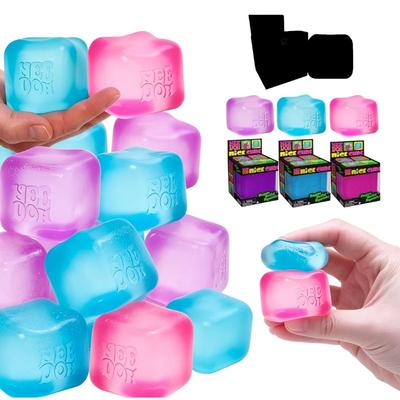Nee doh Schönes Würfel Sensorisches Quetschspielzeug Fingerspitzen Stressabbau Knetspielzeug Blind Box Spielzeug für Erwachsene