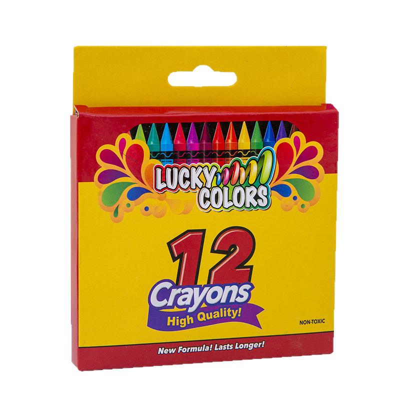 4/12/18/24Colors Art Drawing Set Multicolor Crayons Kid Graffiti Brush Student Oil Painting Stick Suit School Art Supplies