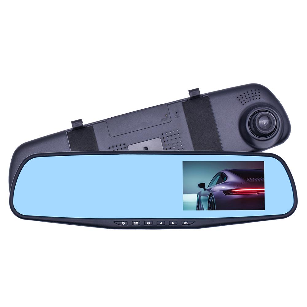 Car Dvr Camera Rearview Mirror Dash Digital Video Recorder Dual Lens Registratory Camcorder Full HD 1080P Auto 4.3 Inch
