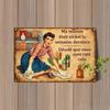Vintage Metal Tin Sign Plaque for Garage Bar Wall Decor