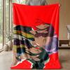Manta de Flanela Estampada Kpop Demon Hunters Macia Quente Leve Manta para Todas as Estações para Sofá Cama Camping Decoração de Casa Presente de Feriado