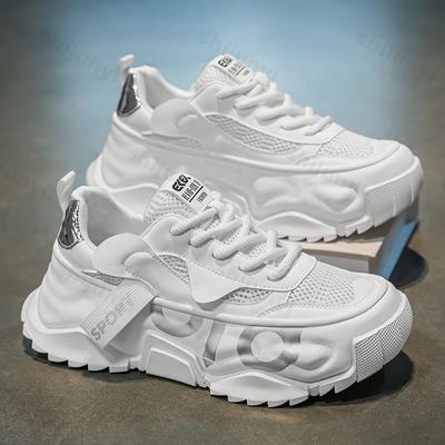 Herrenmode Herbst Freizeitschuhe Atmungsaktiv Plateau Bequeme Laufschuhe Mode Schnürschuhe Outdoor Sportschuhe Herren Sneaker