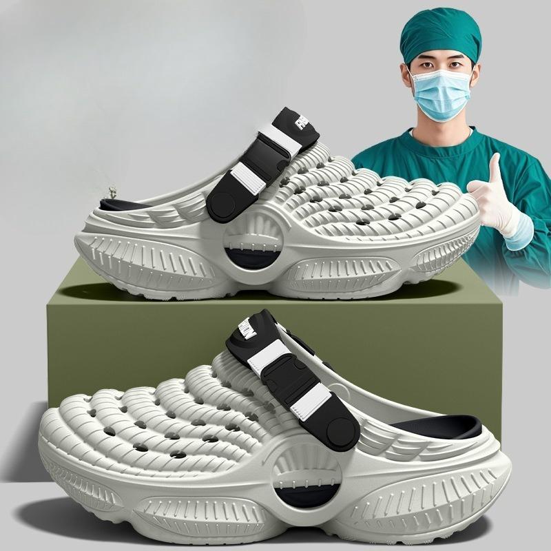 OP-Schuhe, Crocs, Rutschfeste und geruchshemmende Oberbekleidung für Krankenschwestern, Strand-Zehensandalen