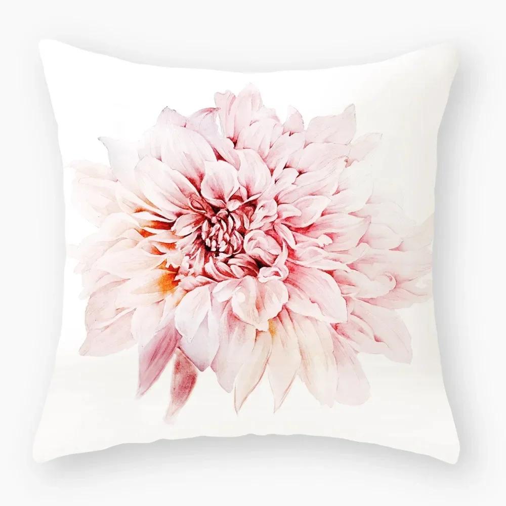 Fashionable Luxury Home Decor Office Seat Cushion Cover Owl Floral Plant Pattern Printed Throw Pillow Cover