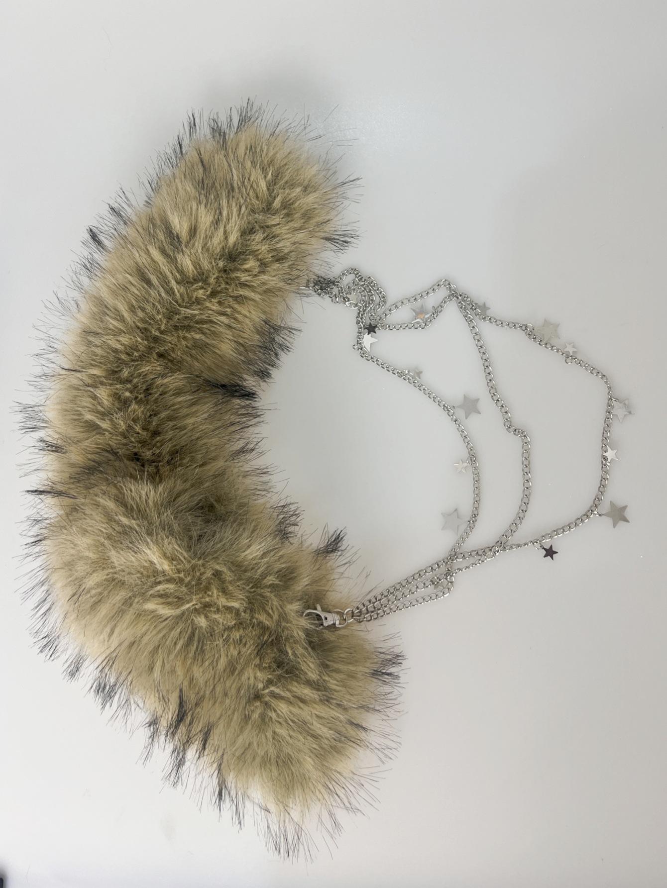 

MAO MAO Waist Chain, American Street Motorcycle, MAO MAO Patchwork Chain, Versatile Belt, Hot Girl, Low-waist Accessory