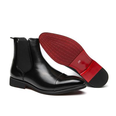 Stivali Chelsea da Uomo di Marca di Lusso alla Moda Stivaletti Alti in Pelle a Punta Affilata Stivali Eleganti da Lavoro per Uomo 2025Nuovo Stivaletto Casual alla Caviglia