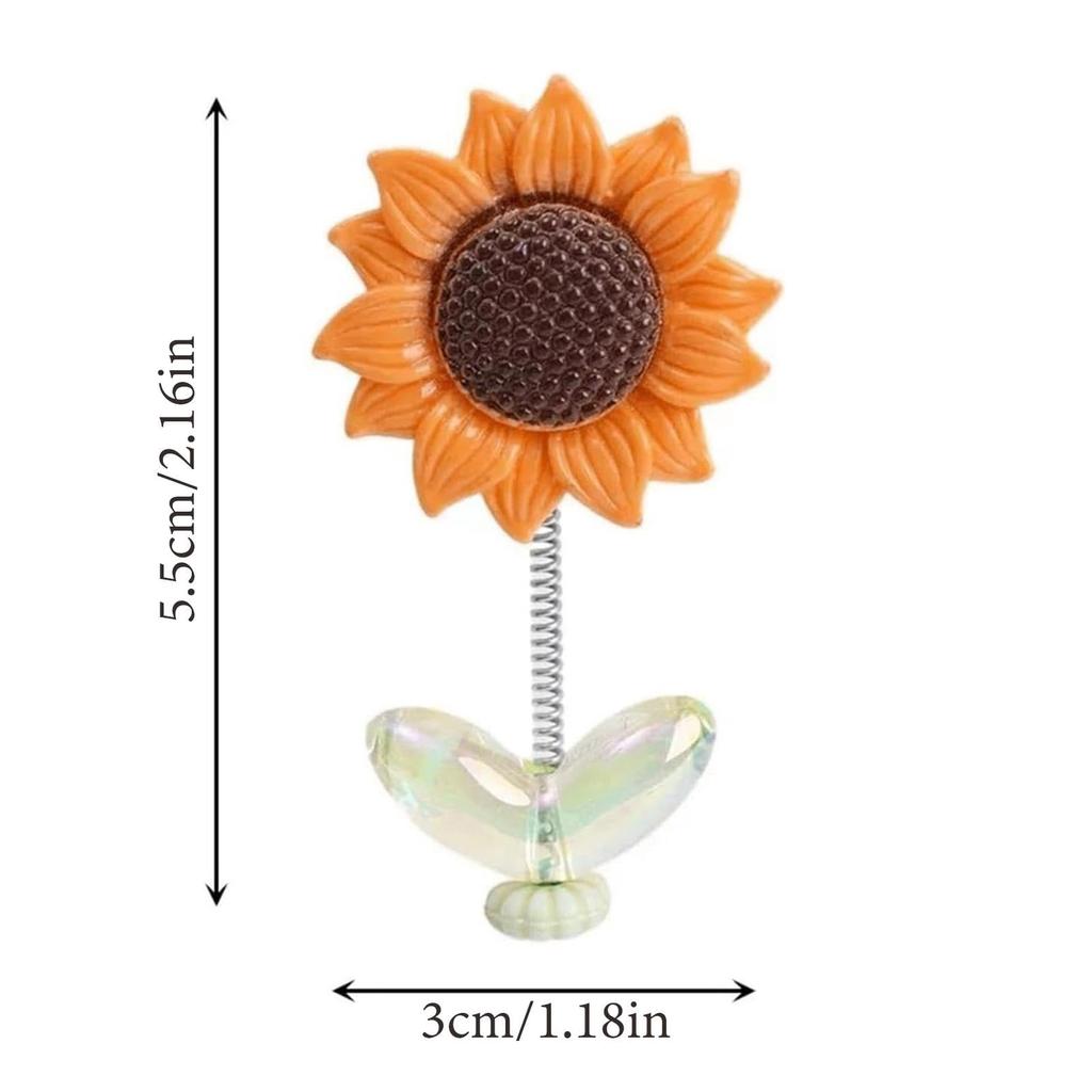 Sunflower Car Decoration, Dancing Sunflower - Cute Sunflower Decoration Bobblehead 5 Pcs Cute Sunflower