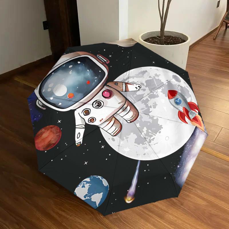 

Space Explorer Adventure: Automatic Folding Umbrella with Portable Design, Ideal for Fans, Travelers, and Daily Use - Perfect Gift for Space