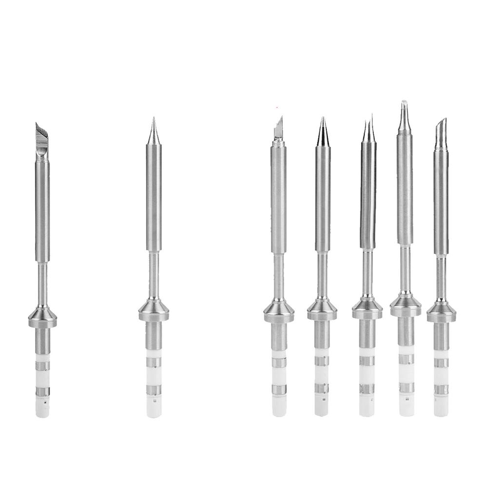 7 Types Mini Stainless Steel Soldering Iron Tips Replacement for TS100 Soldering Iron
