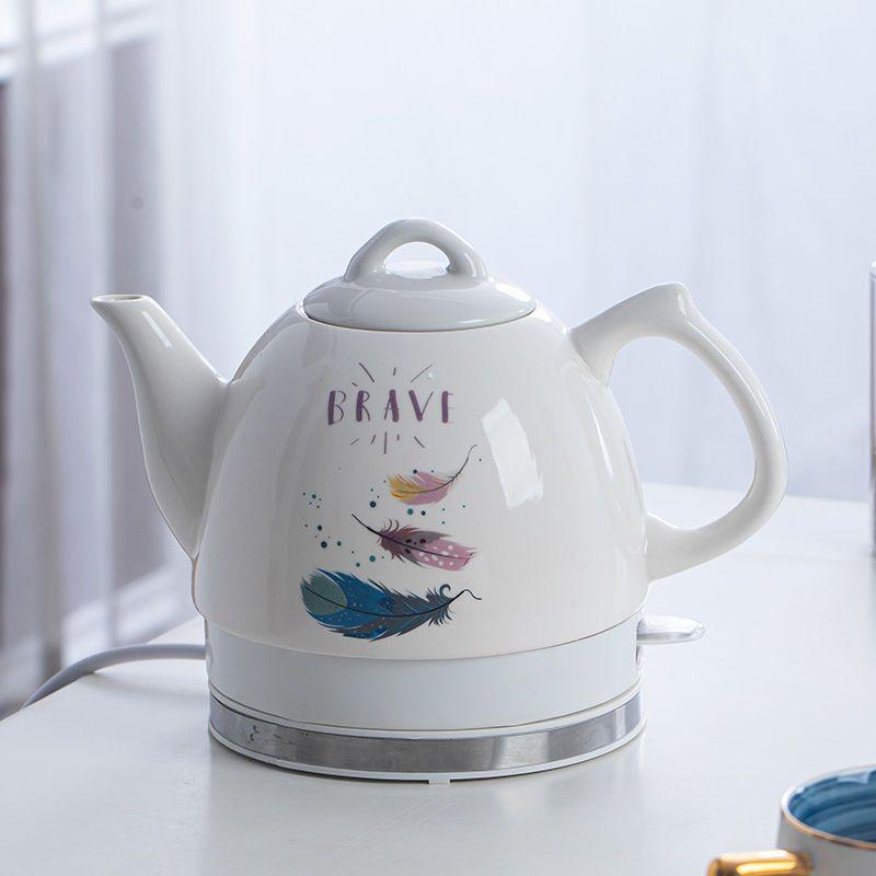 Ceramic Electric Kettle with Auto Power-Off, Large Capacity for Brewing Tea At Home