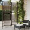 Vidaxl 5-Panel Screen, Brown, Poly Rattan