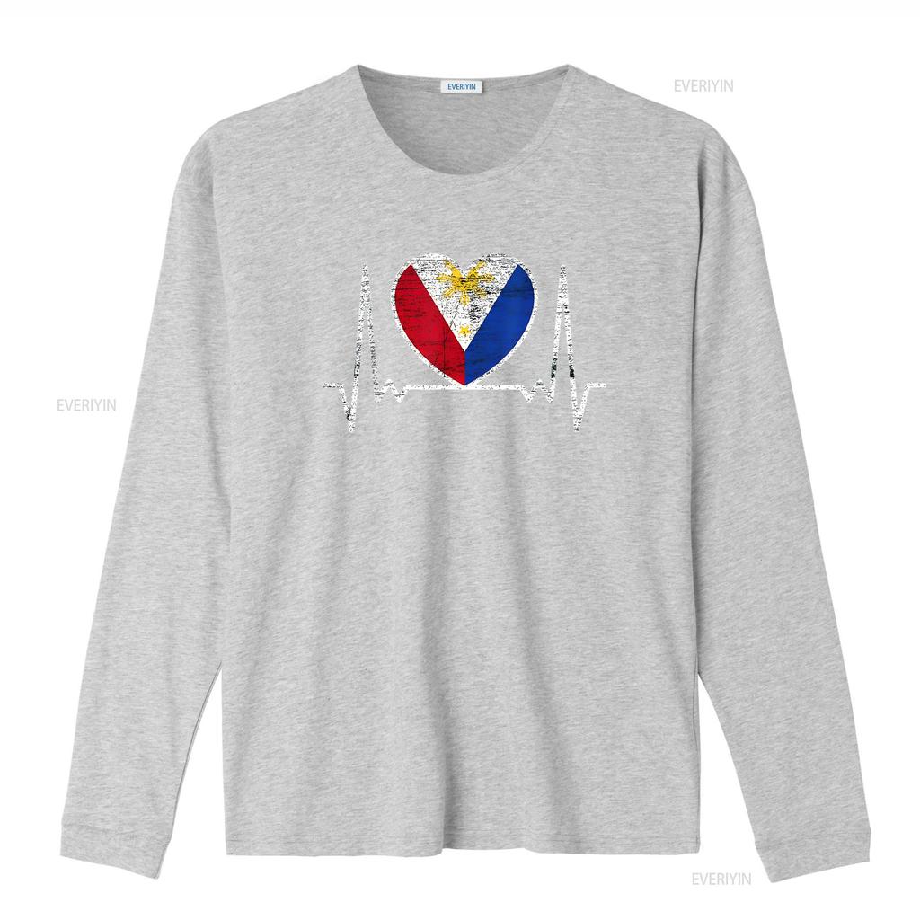 Unisexs Filipino Heartbeat Philippines T Shirt Black Vintage Washed Graphic Soft Stretched Designer Clothes Casual Breathable