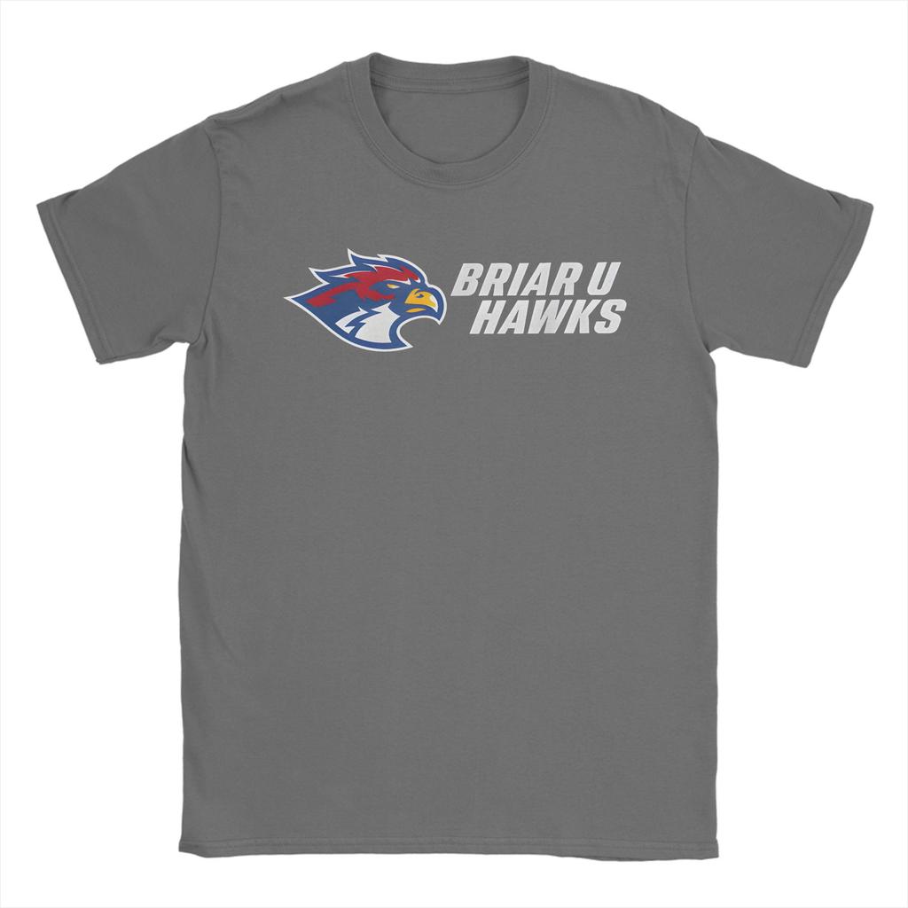 Briar U Hawks Off Campus Men T Shirts Fashion Tee Shirt Short Sleeve Crewneck TShirt Pure Cotton Plus Size Clothes