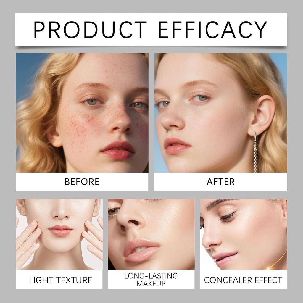 Helle und makellose Cushion-Creme, die eine natürliche Deckkraft mit einer transparenten Basis bietet.