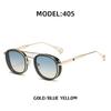 JYL TS Unisex Retro Oval - Side-Wrap Small-Frame Trendy Sun Shades 2A405