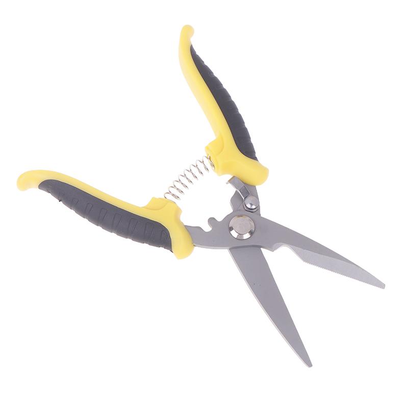 1Pc Stainless Steel Electrician Scissors Multifunction Hand Tool For Cutting Wire Groove And Thin Steel Plate