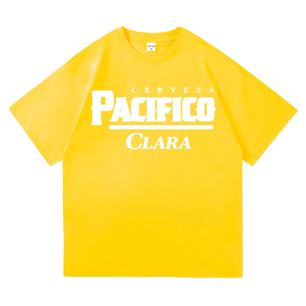 

Футболка La Cerveza Del Pacifico для мужчин/женщин, эстетичная футболка Cerveza Pacífico Clara, винтажная футболка 80-х 90-х, хлопковые футболки, топы 4XL