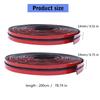 EPDM Rubber Sunroof Cover Seal Trim Adhesive Rubber Trim Flexible Strips for Car Windshield & Tailgate Weather Stripping