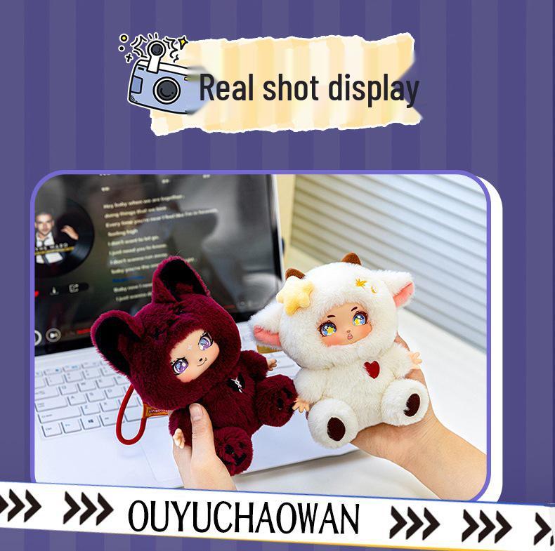 Werewolf Kill Series Silicone Plush Keychain: Cute Toy Figure Ornament for Birthdays