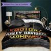 Chrome Skull Harleydavidson Biker Bedding 1 Duvet Cover 2 Pillowcase Without Core Without Core Christmas Birthday Gift