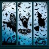 Halloween nálepka na okno Dýně duch čarodějnice kostra strašák oboustranný vodotěsný PVC odnímatelný elektrostatický obtisk na sklo Domácí potřeby