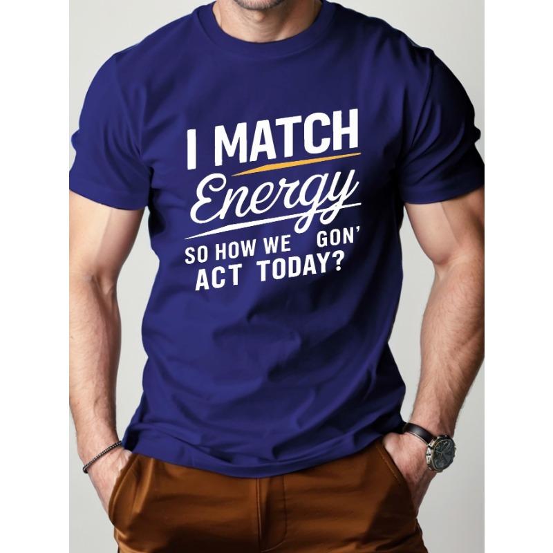 

MATCH Energy 100% хлопок, удобная мужская футболка XXXL синий