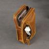 Borsa a tracolla retrò in pelle Crazy Horse, Nuova marsupio, Cintura da uomo, Mini borsa, Custodia per telefono in pura pelle bovina, Borsa alla moda in vera pelle