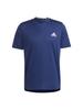 Adidas Short Sleeve Dark Size S Men's T-Shirt, Blue/White (IC7271), (D2M)