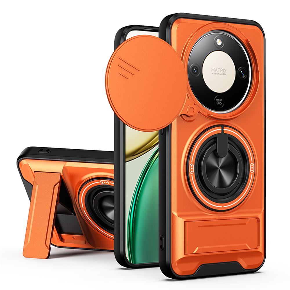 Etui na Honor X9D 5G Etui na Honor X70 Pokrowiec Obrotowy Pierścień Ochronny Aparatu Przesuwany Stojak Odporny na Wstrząsy Capa Funda