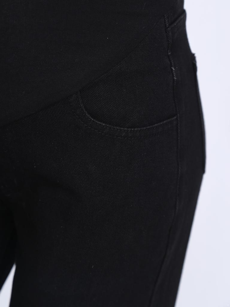 Pregnancy Essential Wide-Leg Jeans M-3XL: Stretch Denim with Adjustable Waistband & Pockets, Casual Maternity Wear