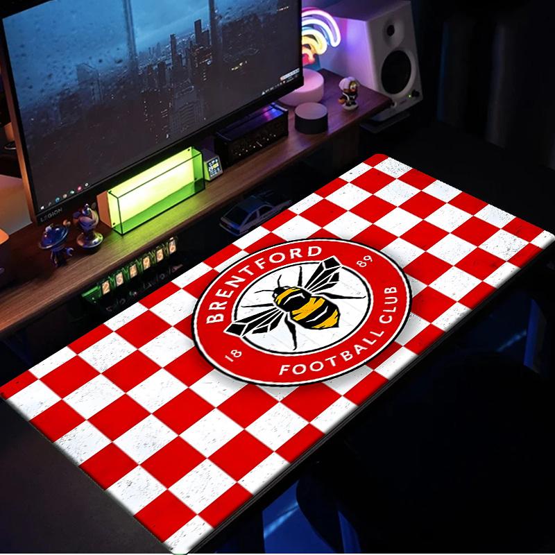 Brent-ford Football Club Crest Mouse Pad, Rubber Base, Mouse Pad for Gamers and Office Use, Gaming Desk , Easy To Clean Mat Christmas Fan Gifts