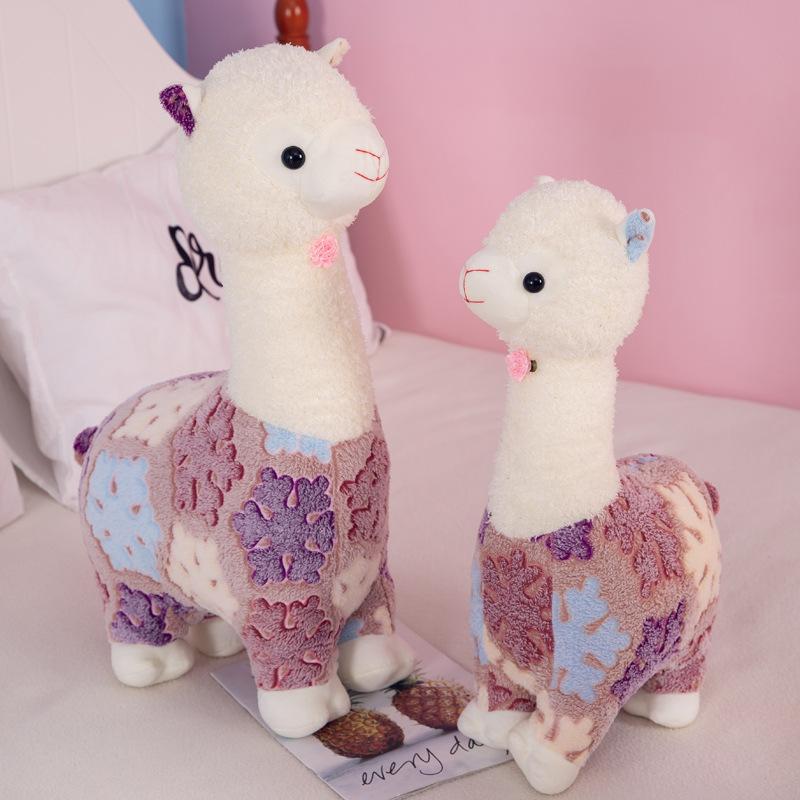 New Snowflake Alpaca Plush Toy Doll Grass Mud Horse Throw Pillow Children's Birthday Gift
