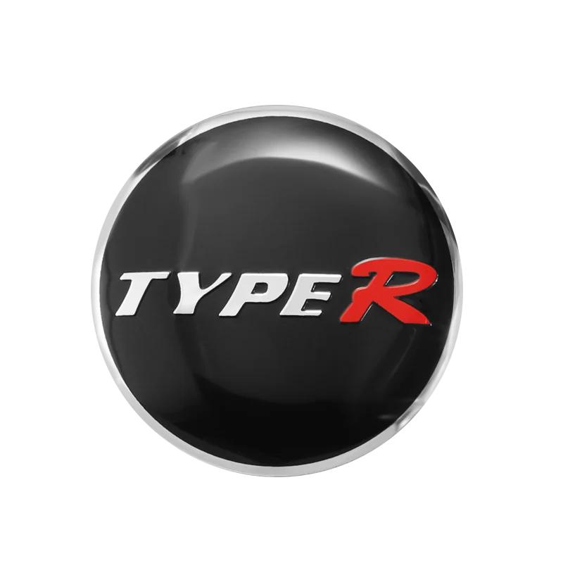 4 Bucăți 56mm Capac Central Butuc Roată Mașină Embleme Autocolante Accesorii Pentru Honda Civic FIT Accord Prelude CRV 5th City CRZ CRX Jazz Acura
