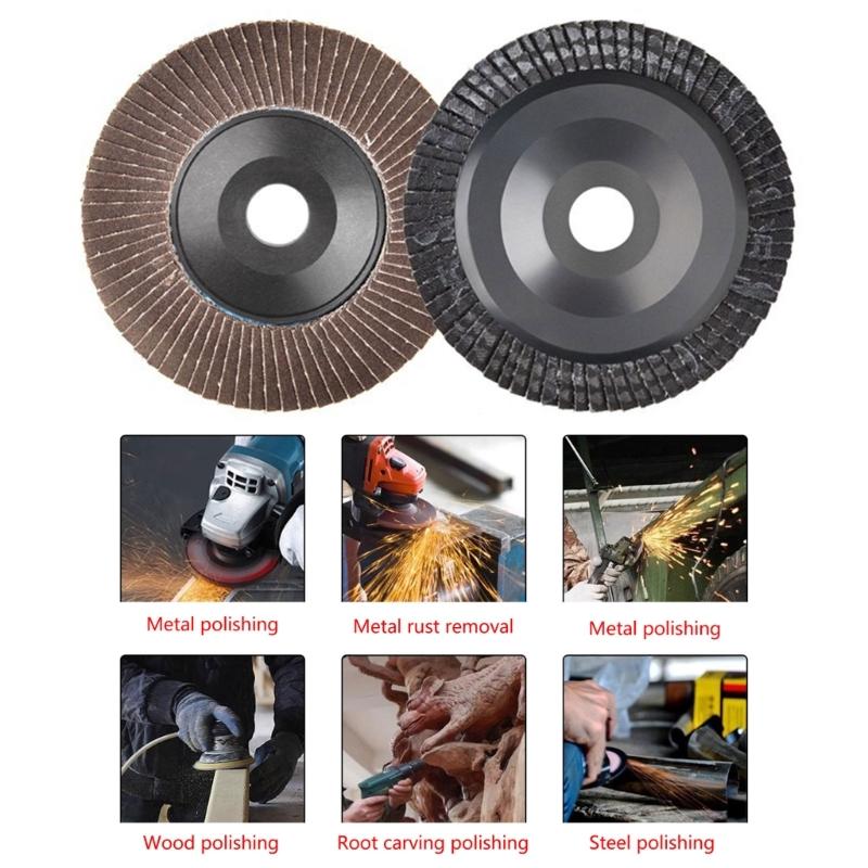 3.94inch Flap Discs Flap Sanding Disc Angle Grinder Sanding Grinding Wheels Anti-Static and Anti-Clogging Discs