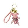Cute Cartoon Bear Bow Tie Keychain: Exquisite Bag Charm Pendant for Women