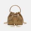 Elegant Silver AB Rhinestone Tassel Handbag - Women's Shoulder Bag for Live Streaming