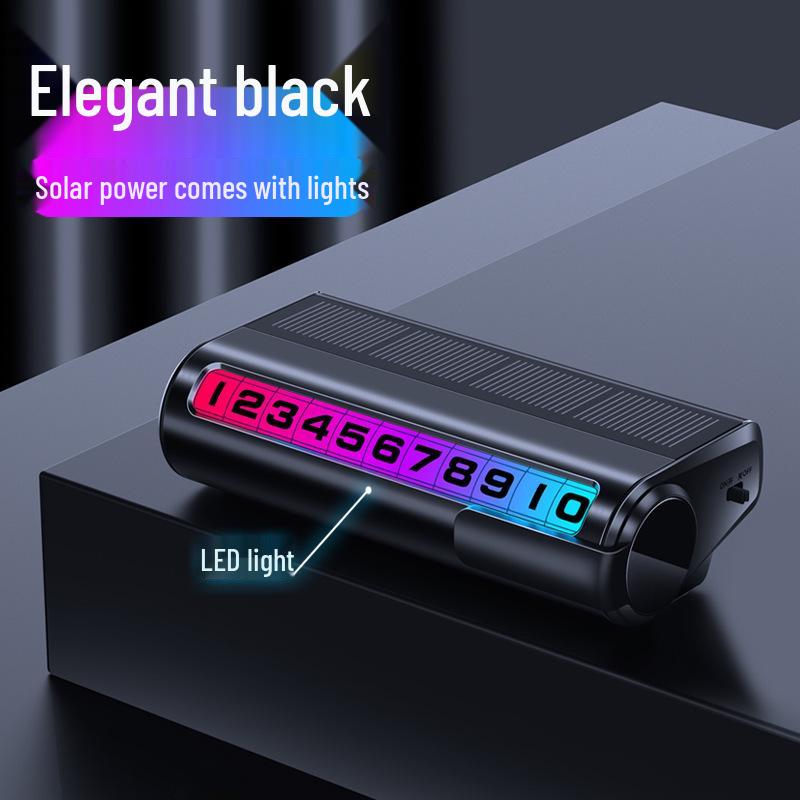 

Solar Luminous Temporary Car Parking Sign - Digital Phone Number Plate Ornament