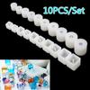 DIY Mold Jewelry Making Resin Casting Mold 10PCS/Set Silicone Resin DIY Round Square Beads