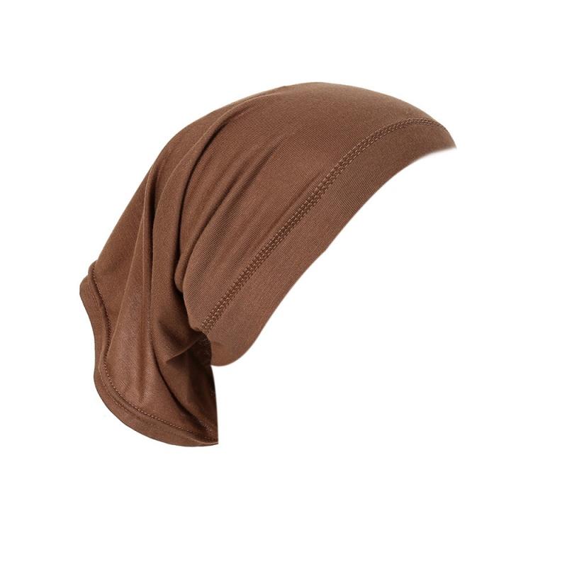 Pure Color Arabic Scarf Small Hat Tube Cap Modal High Elastic Mercerized Cotton Women's