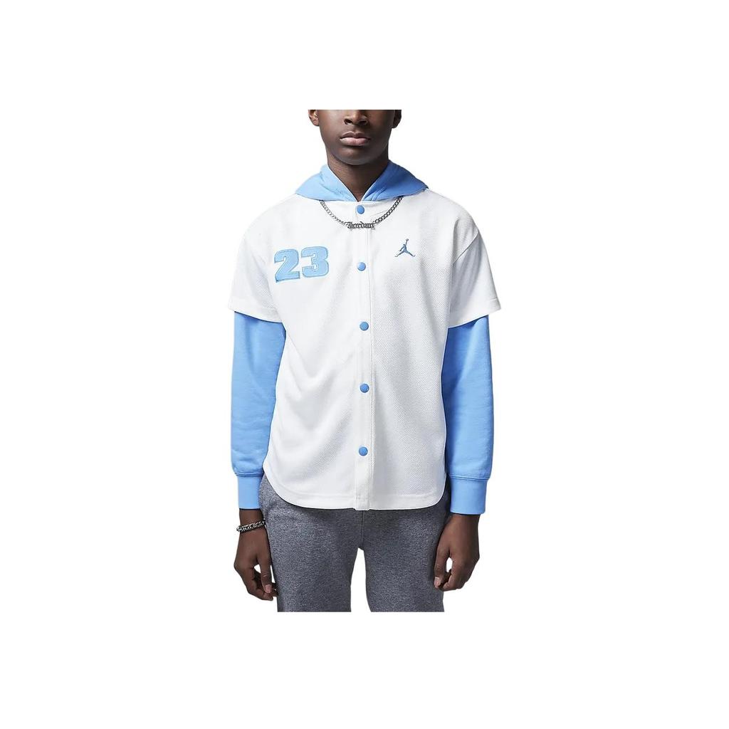 Jordan Jumpman Fashion Versatile Single-Breasted Jacket Kids jackets Off-White HQ7130-133
