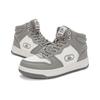 Kappa Durable Mid-Top Retro Basketball Shoes Unisex Sneaker Mushroom-Gray Korean-White K0CZ5CC15-1113
