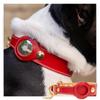 Luxus Echtes Leder Airtags Haustierhalsband Verstellbare Hundehalskette Für Welpen Mittelgroßen Hund Anti-Verlust Haustierhalsband Mit Airtag-Halter