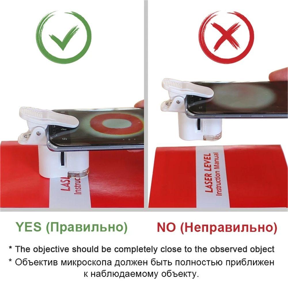 Vergrößerung Vergrößerung Mikroskop Handy-Mikroskop-Clip-Mikroskop Lupe