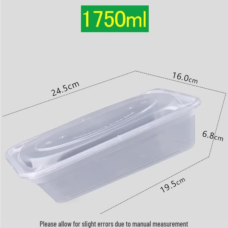 ONYLM 1750ml Rectangular Disposable Food Containers