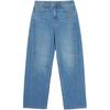 MLB New York Yankees Logo High-Waisted Wide-Leg Loose-Fit Jeans Women Jeans 3FDPV0161-50INS