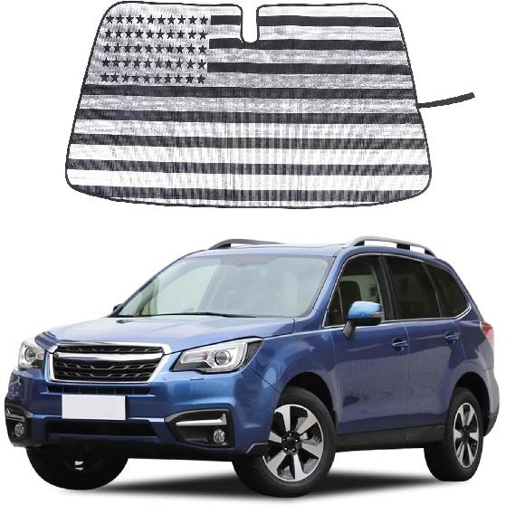 Windshield Sunshade Fit for Subaru Forester 2013-2018, Folding Car Sun Shade for Front Window, Auto Sun Protection Visors Blocks UV Rays and Keeps