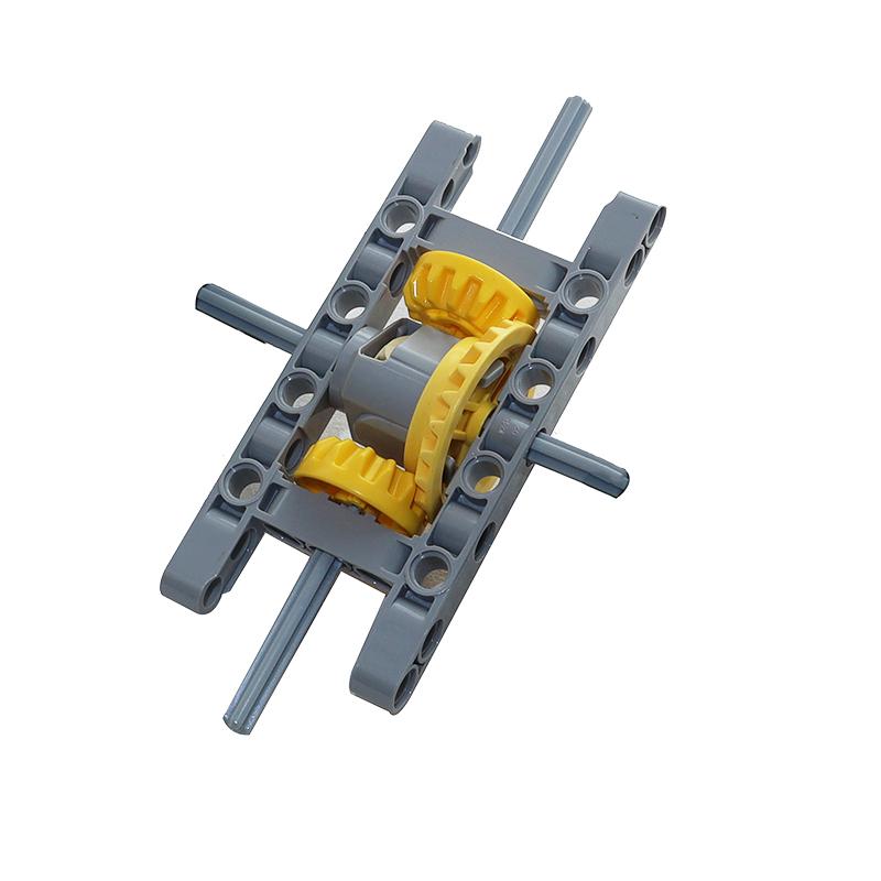 Building Blocks Drive Car Front Back Suspension Steering System Differential Gears Self-Locking Bricks MOC Technical Parts