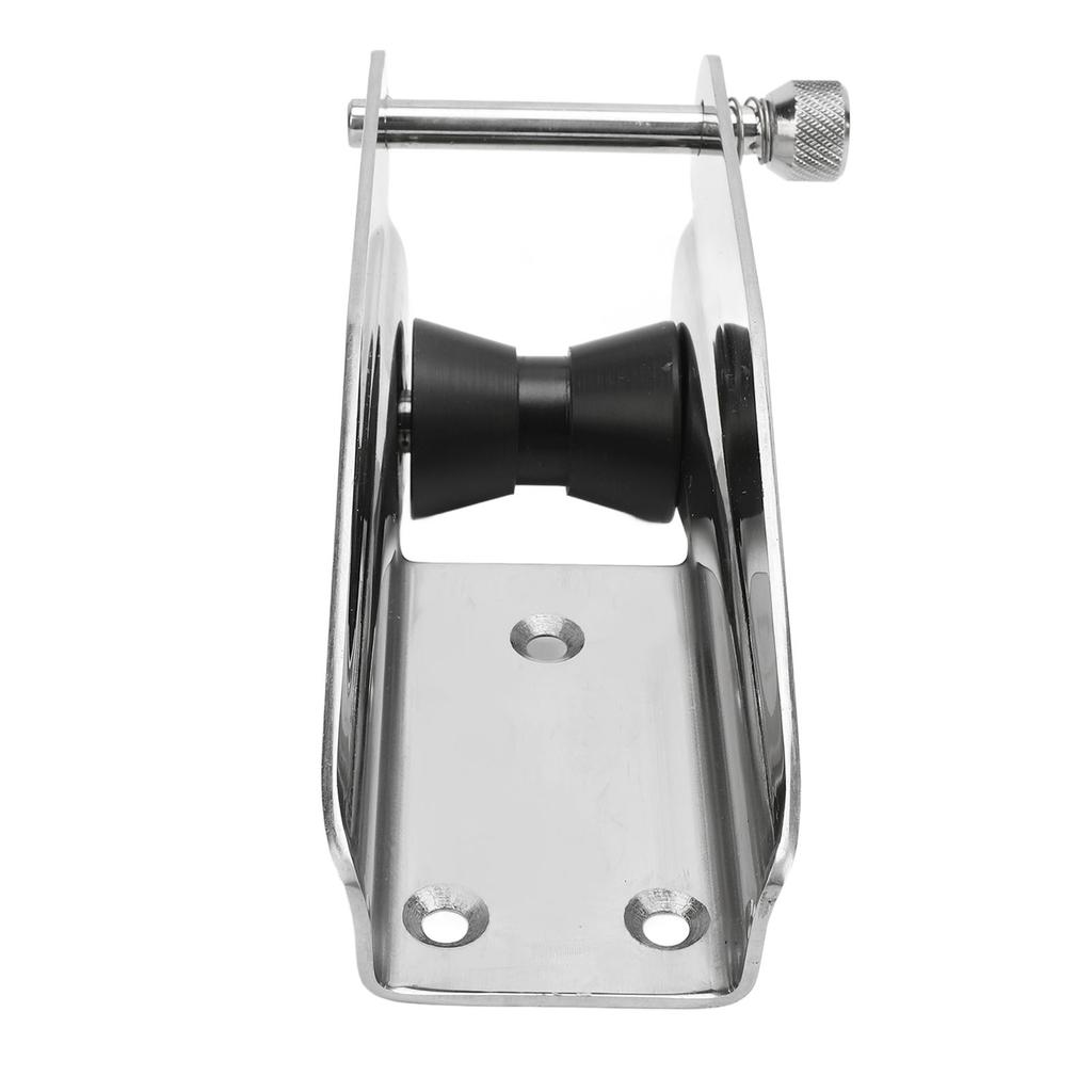 Boat Anchor Roller Stainless Steel 200mm Polished Marine Bow Roller Holder with Spring Pin for Trailer Yacht