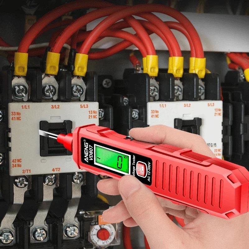 12-300V Voltage Detector Smart Electric Pen Sound & Light Alarm Non-Contact Voltage Zero Fire Wire Tester Pen Meter
