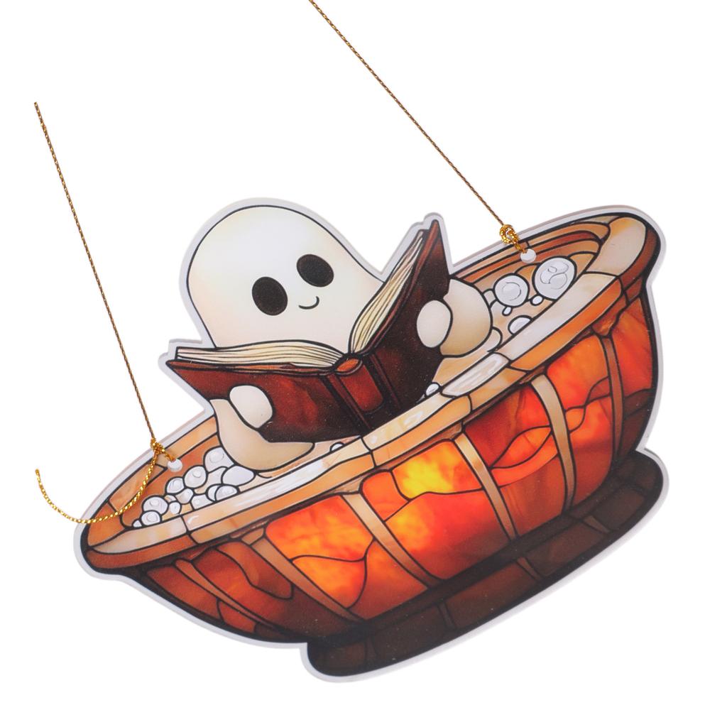Acrylic Halloween Window Hanging Decor For Indoor Outdoor Fall Party Home Decoration Durable Unbreakable Design